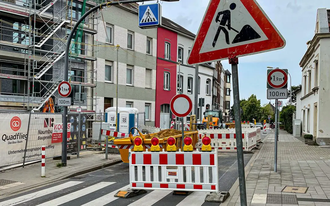 Baustelle auf der Hüls