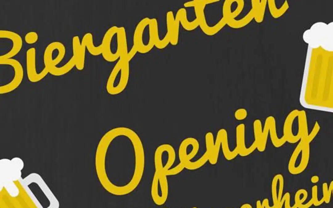 Biergarten öffnet